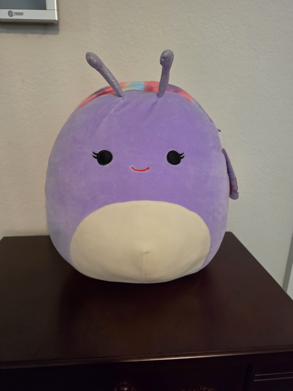 Squishmallows Purple and Cream Swerl Plush NWT